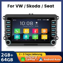 Pour VW GOLF MK5 MK6 7 Apple Carplay Android 13 NAVI Lecteur Radio Stéréo GPS