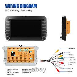 Pour VW GOLF MK5 MK6 7 Apple Carplay Autoradio Android 13 Lecteur GPS 16 Go