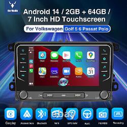 Pour VW GOLF MK5 MK6 7 Apple Carplay Autoradio DAB+ Android 14 Lecteur AHD