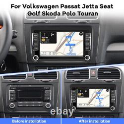 Pour VW GOLF MK5 MK6 7 Apple Carplay Autoradio Stéréo 64Go Android 13 GPS Player