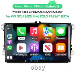 Pour VW GOLF MK5 MK6 9 Apple CarPlay Car Stereo Radio Android 13 Player GPS DAB+ - Pour VW GOLF MK5 MK6 9 Apple CarPlay Stéréo de voiture Radio Android 13 Lecteur GPS DAB+