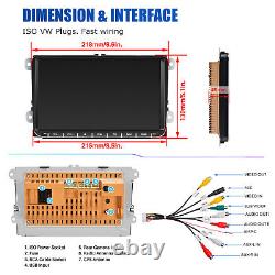 Pour VW GOLF MK5 MK6 9 pouces Apple Carplay Autoradio Android 13 Player GPS DAB