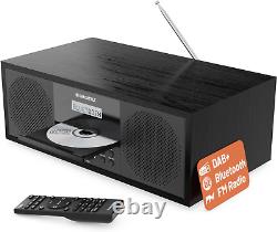 Radio Bluetooth DAB + et lecteur CD alimenté sur secteur 60 Watts stéréo Hi-Fi