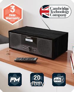 Radio Bluetooth DAB + et lecteur CD alimenté sur secteur 60 Watts stéréo Hi-Fi
