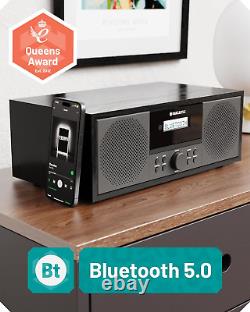 Radio Bluetooth DAB + et lecteur CD alimenté sur secteur 60 Watts stéréo Hi-Fi