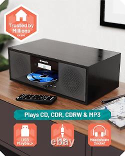 Radio Bluetooth DAB + et lecteur CD alimenté sur secteur 60 Watts stéréo Hi-Fi