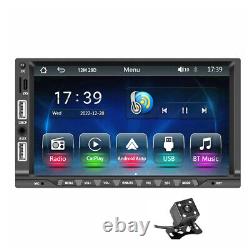 Radio de voiture Double Din MP5 avec écran tactile Bluetooth et caméra arrière