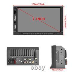 Radio de voiture Double Din MP5 avec écran tactile Bluetooth et caméra arrière
