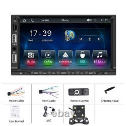 Radio de voiture Double Din MP5 avec écran tactile Bluetooth et caméra arrière