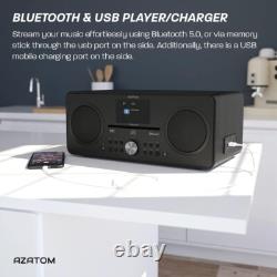 Radio numérique DAB DAB+, lecteur CD, système de haut-parleurs stéréo Bluetooth, USB