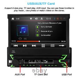 Radio stéréo de voiture 1DIN à écran tactile avec lecteur MP5, Bluetooth, FM, USB et caméra de recul