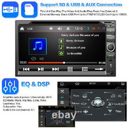 Royaume-Uni 7 Double 2Din Dans le Lecteur CD DVD de Voiture Radio Stéréo sans Fil Carplay+Camera