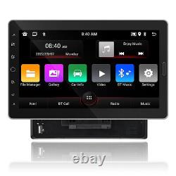 Single 1din 10.1 Rotation Voiture Stereo Radio Android 11 Gps Navi Wifi Lecteur Mp5