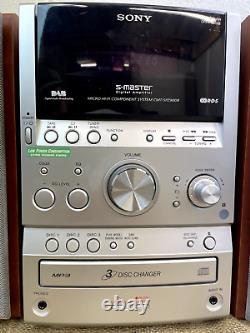 Sony S-master Cmt-sp290db Lecteur CD et cassette stéréo HiFi avec changeur 3 disques et radio Dab