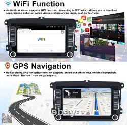 Stéréo de voiture pour VW GOLF MK5 MK6 7 au Royaume-Uni avec lecteur Android 12 GPS et caméra de recul.