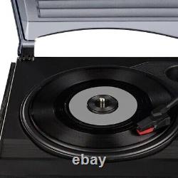 Système stéréo multimédia avec tourne-disque vinyle lecteur CD enregistrement USB lecteur MP3 radio FM