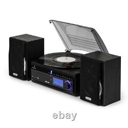 Système stéréo multimédia avec tourne-disque vinyle lecteur CD enregistrement USB lecteur MP3 radio FM