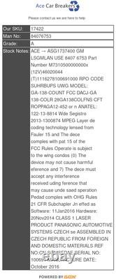 Unité principale de stéréo radio CD Vauxhall Astra J GTC 14-18 Facelift 84076753