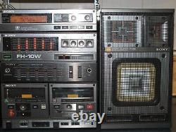 Vintage 1985/86 Sony Fh-10w MIDI Hi-fi Stéréo Radio Cassette Lecteur Défaut