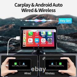 Voiture Portable 7'' Stereo Radio Sans Fil Apple Carplay Android Auto Fm Bluetooth