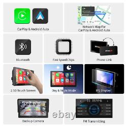 Voiture Portable 7'' Stereo Radio Sans Fil Apple Carplay Android Auto Fm Bluetooth
