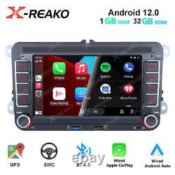 Voiture Stereo Radio Android 12 Gps Nav Carplay Pour Vw Golf Passat Polo Support Dab+